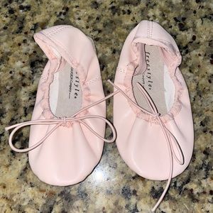 Freestyle Pink Toddler Ballet Slippers Size 9